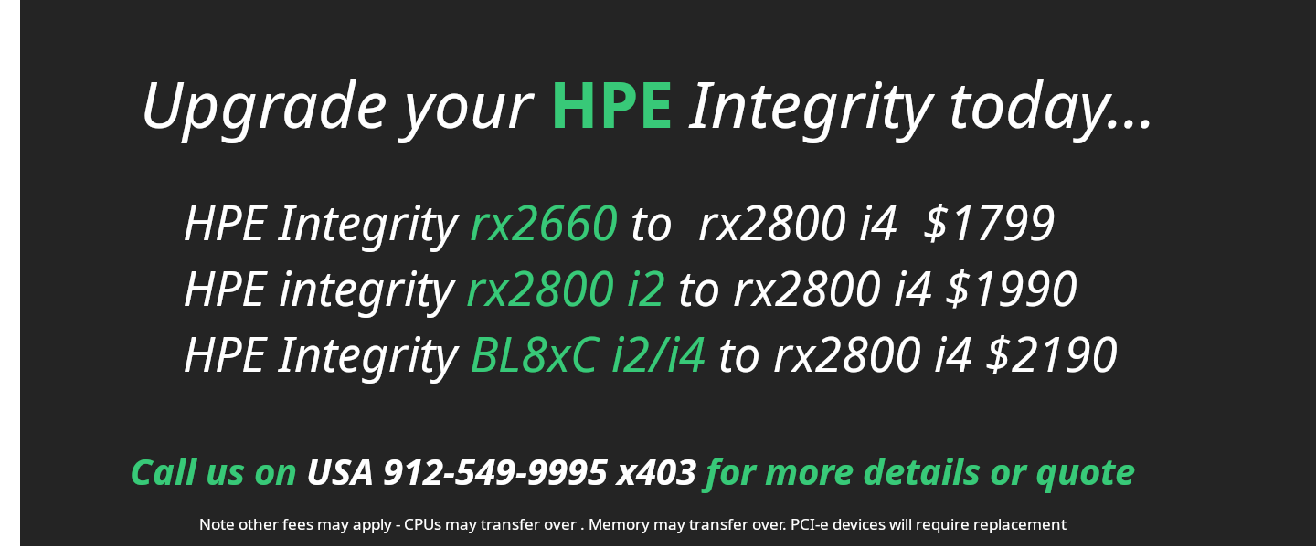 HP Integrity Upgrade