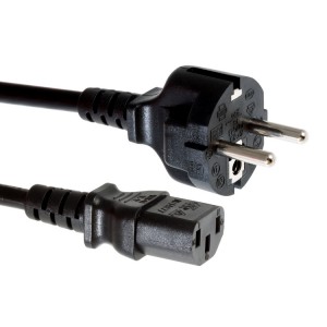 IC-PCORD-EU Continental Europe Power Cord 2 Pin w/ Grd