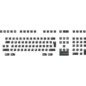 OpenVMS Keyboard US and English 108 Key Keycap Stickers