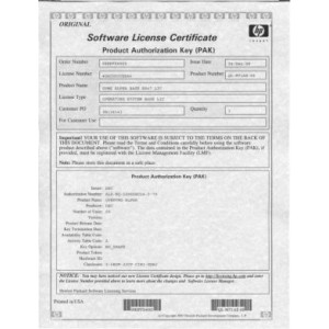 QM-756AA-AA HP Alphaserver & Vax Emulator Authorization License  for HP Layered Products