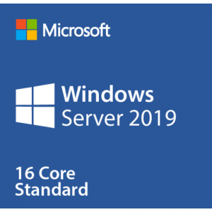 MIcrosoft Windows 2019 Standard Server 16 Core DVD and License Key NEW Sealed